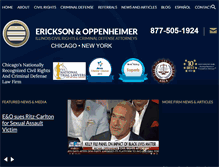 Tablet Screenshot of ericksonandoppenheimer.com